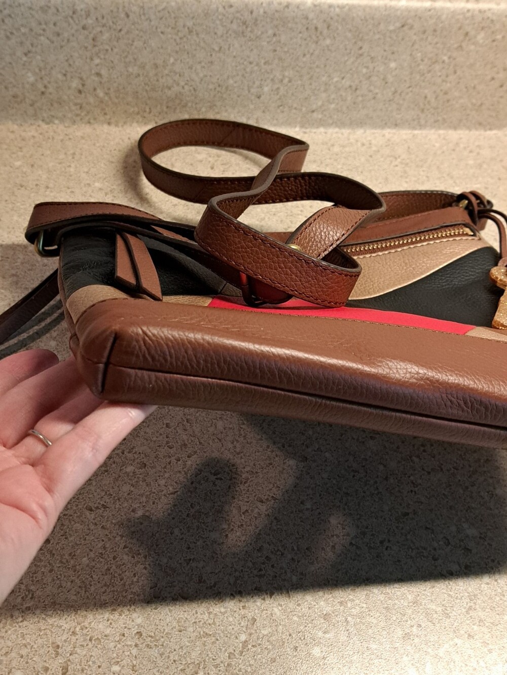 Fossil Leather Crossbody Bag - Picture 8 of 10